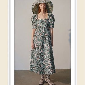 NWT ZARA PRINTED POPLIN DRESS TRF